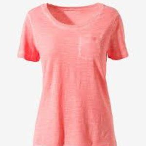 Chico's Pocket Tee in fun CORAL!  New with tags